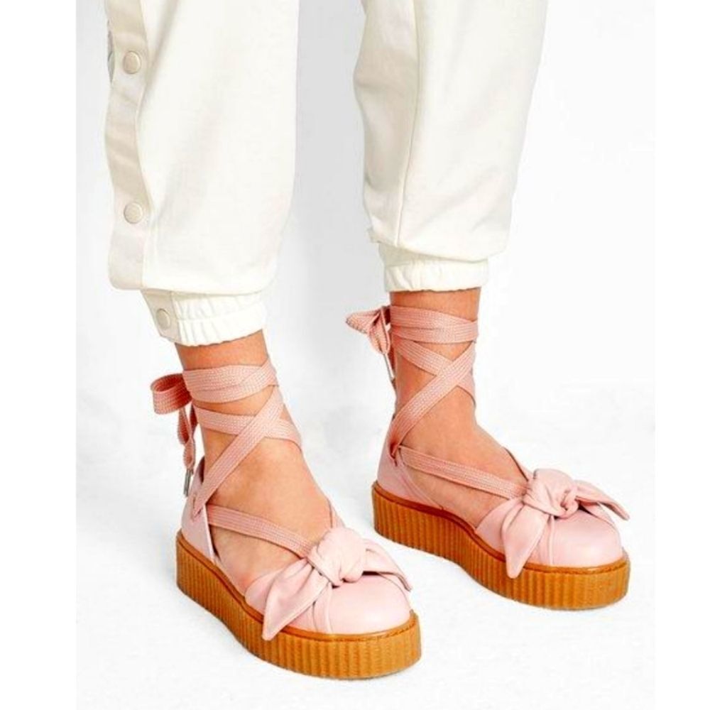 Rihanna's  Fenty X puma bow creeper sandal